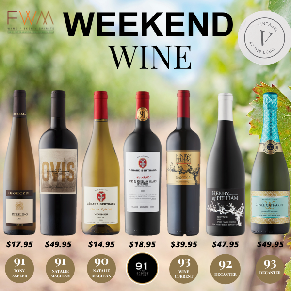 LCBO Vintages Releases November 18th, 2023 FWM Canada