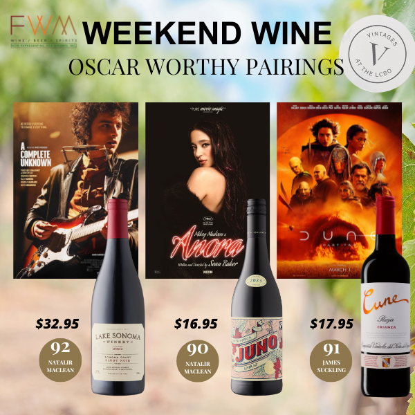 Oscar Worthy Weekend Wines